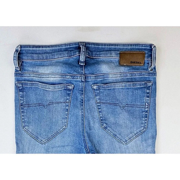 Diesel Size 26X27 Women's Skinzee Stretch Super Slim Skinny Regular Waist Jeans - Picture 10 of 13
